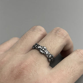Chrome Hearts Cross Flower Forever Couple Rings