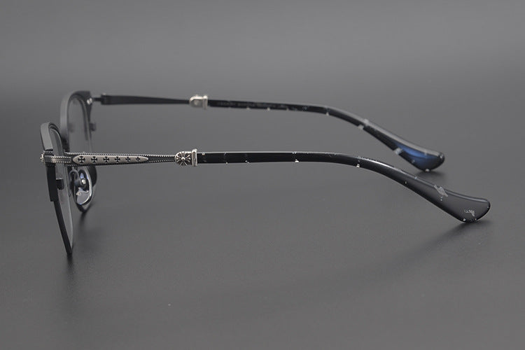 Chrome Hearts Handmade Cross-Shaped Square Eyeglass Frame