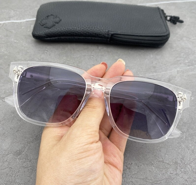 Chrome Hearts OFFICER Cross-decorated Sunglasses
