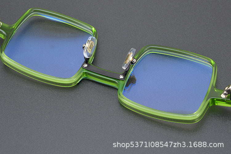 Retro Square Large Frame Glasses