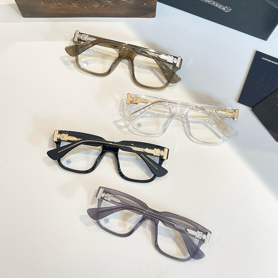 Chrome Hearts Sword Motif Simple Bold Frame Eyeglasses