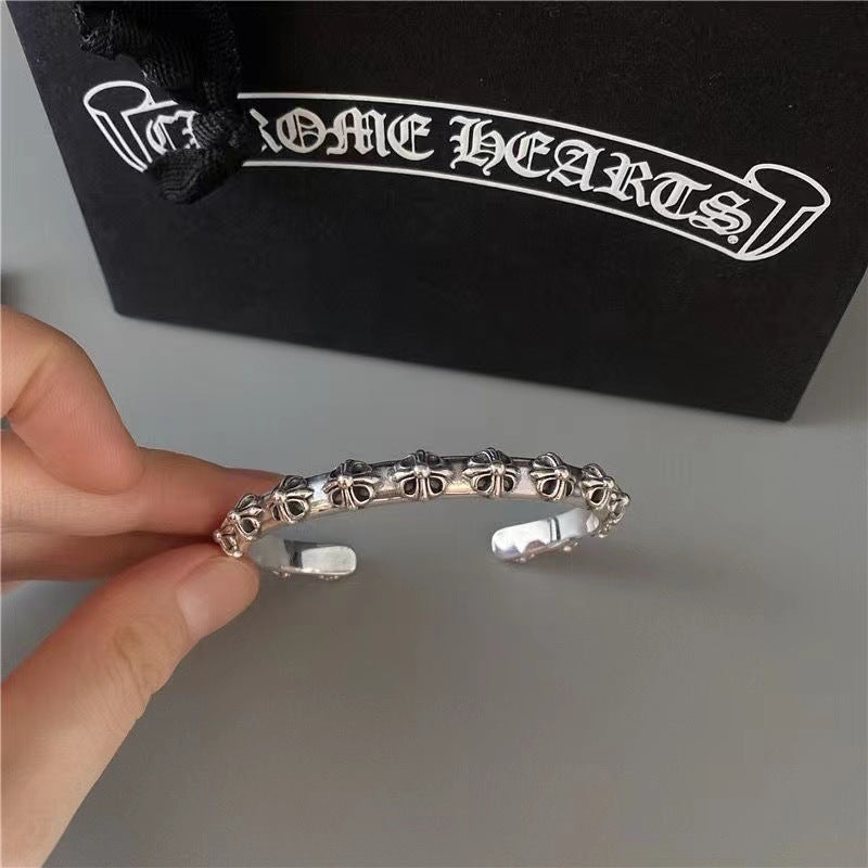 Chrome Hearts Cross Flower Adjustable Bracelet