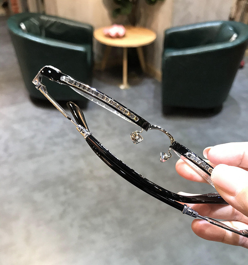 Chrome Hearts Browline Frames with Intricate Engraving