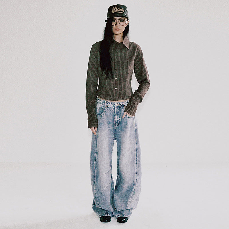 American-Style It-Girl Jeans Loose-Fit & Slimming