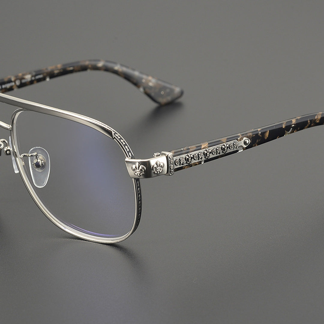Chrome Hearts Hand-Engraved Aviator Glasses