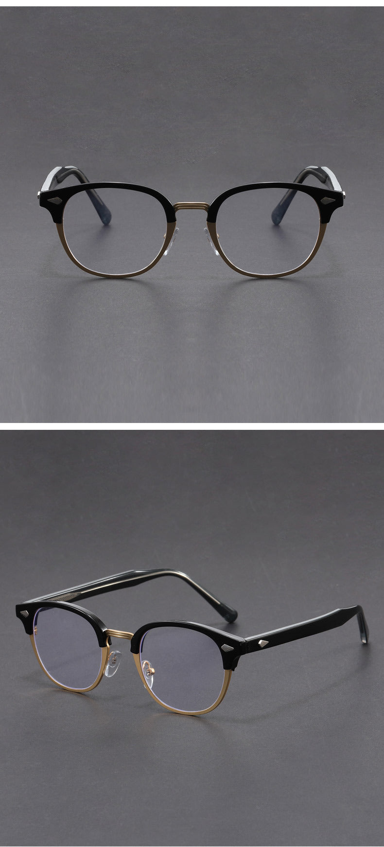 Retro eyebrow-line frame glasses