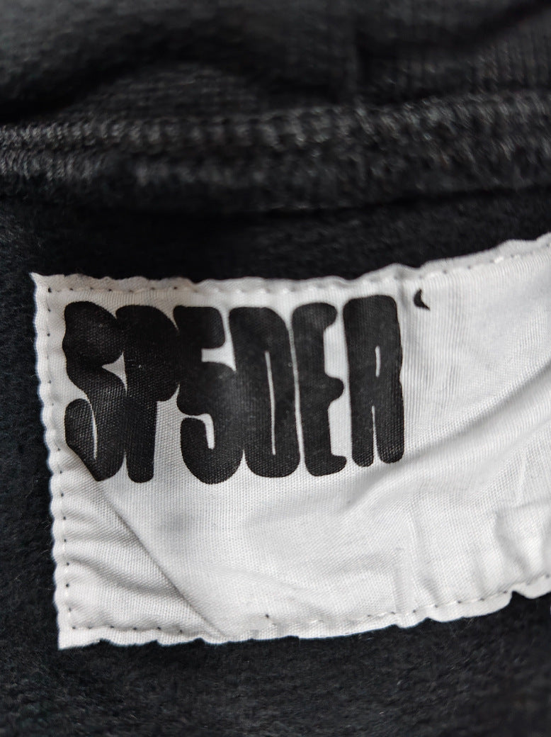 Sp5der full-rhinestone hoodie and sweatpants