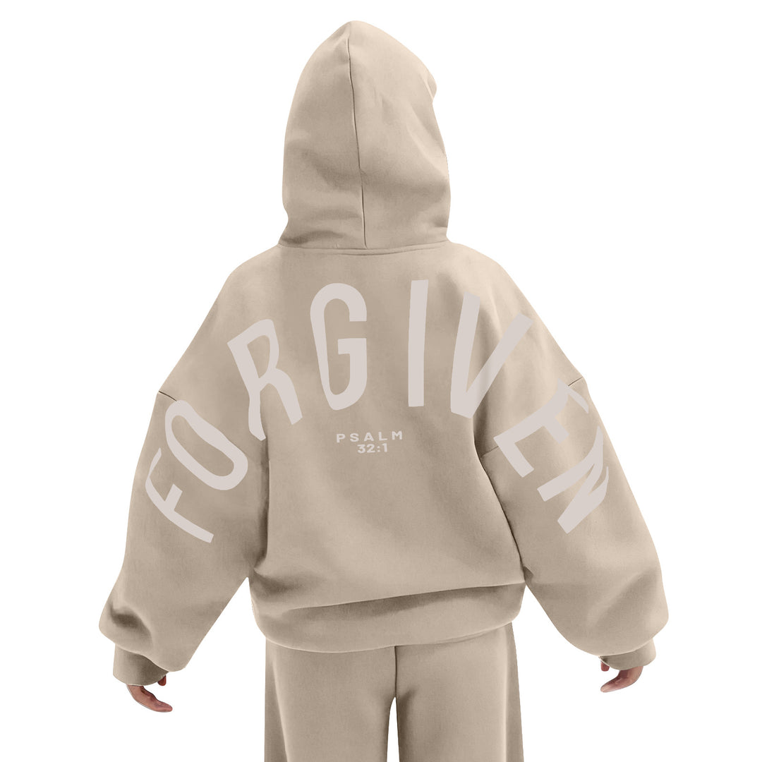 FORGIVEN Printed Long-Sleeved Hooded Sweatshirt