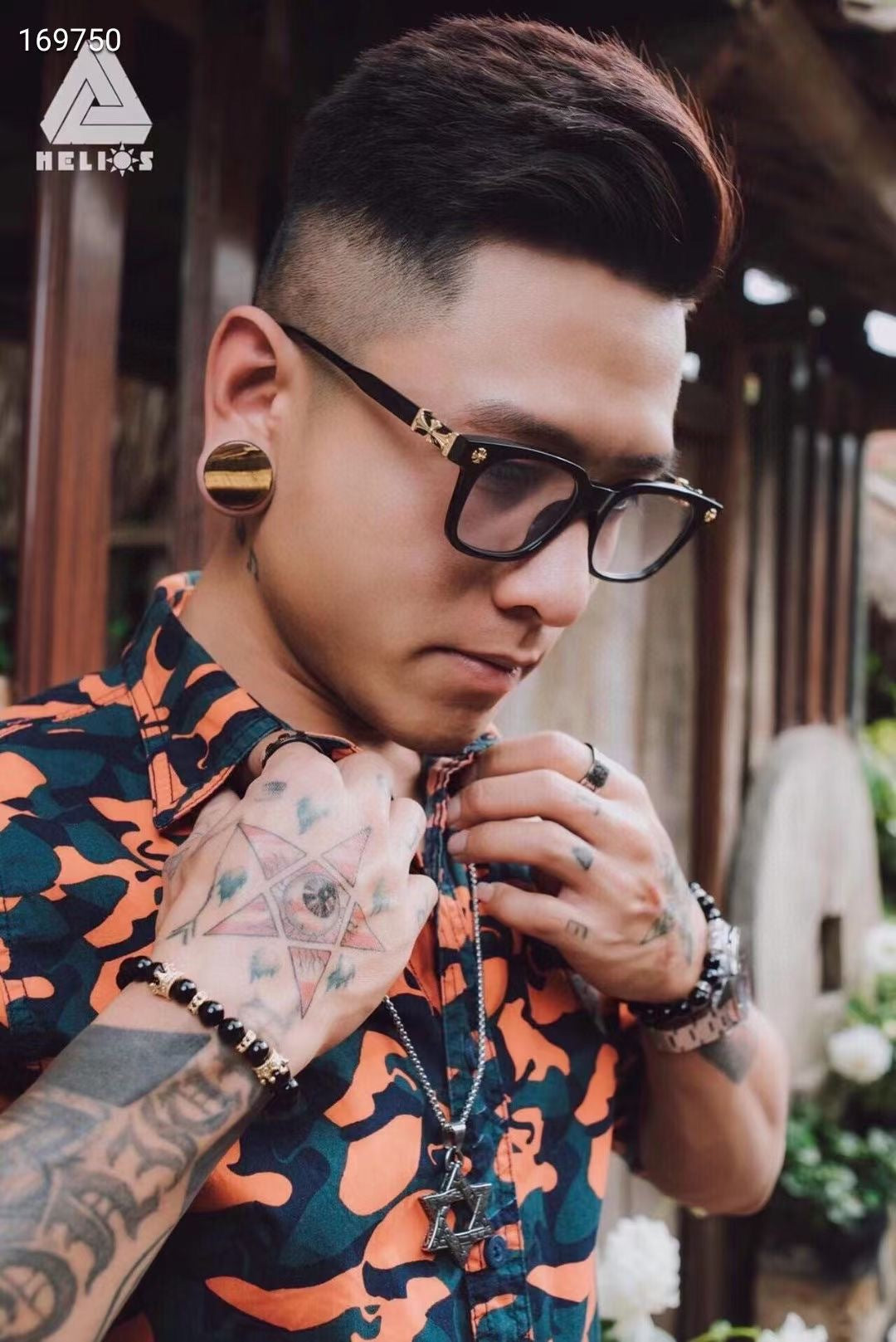 Chrome Hearts classic large frame simple glasses frame