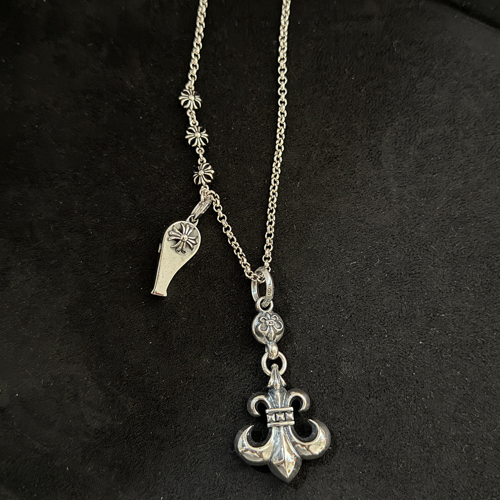 Chrome Hearts anchor small whistle pendant