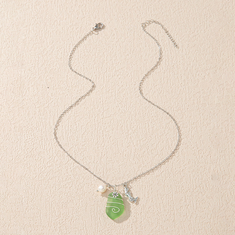 sea glass necklace