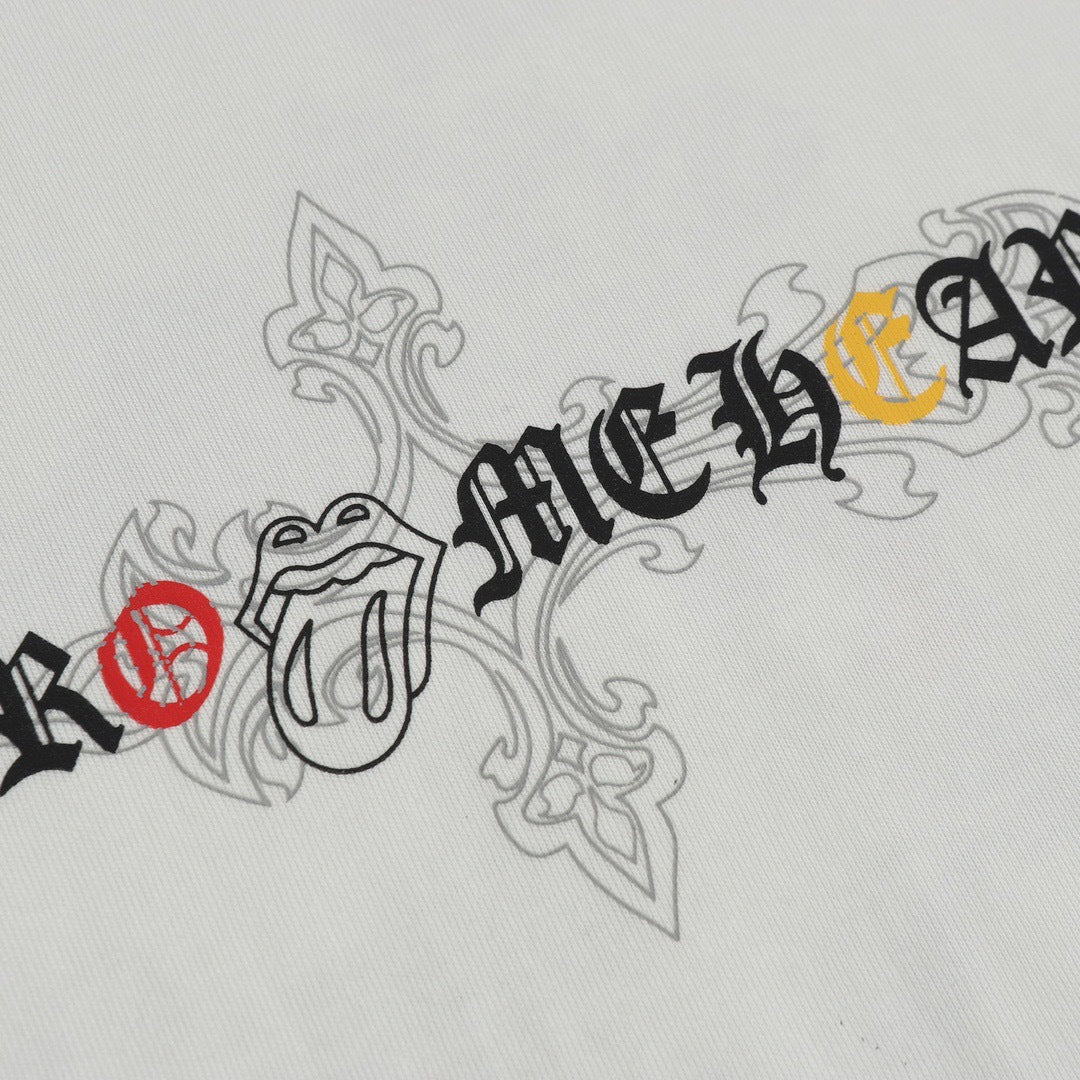 Chrome Hearts Personalized Cross Print Short-Sleeve T-Shirt