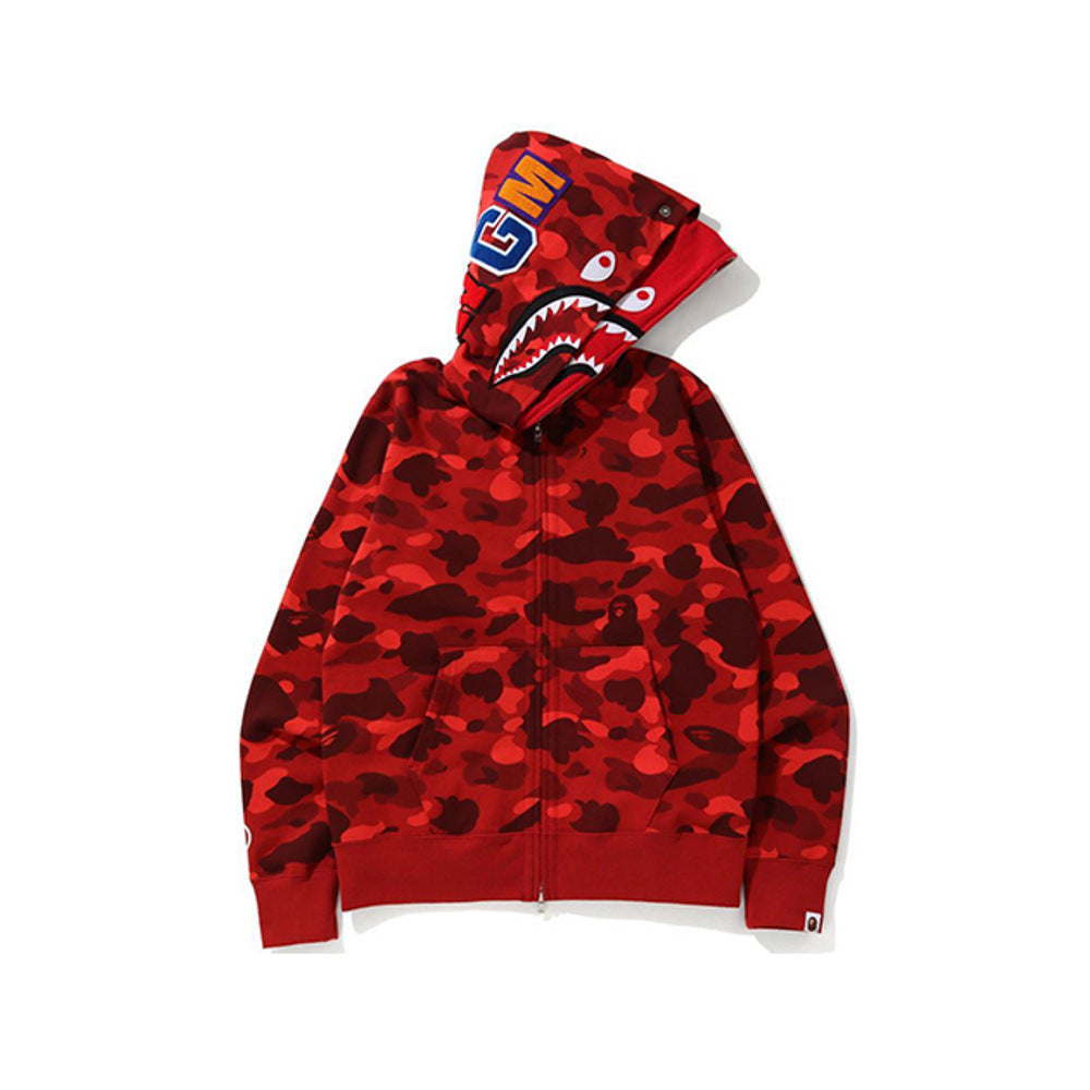 BAPE Shark camouflage jacket cardigan hooded