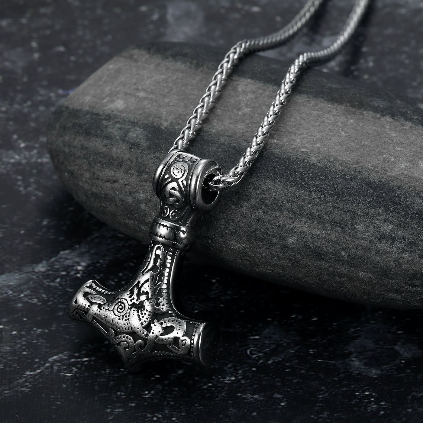 Viking mjolnir necklace