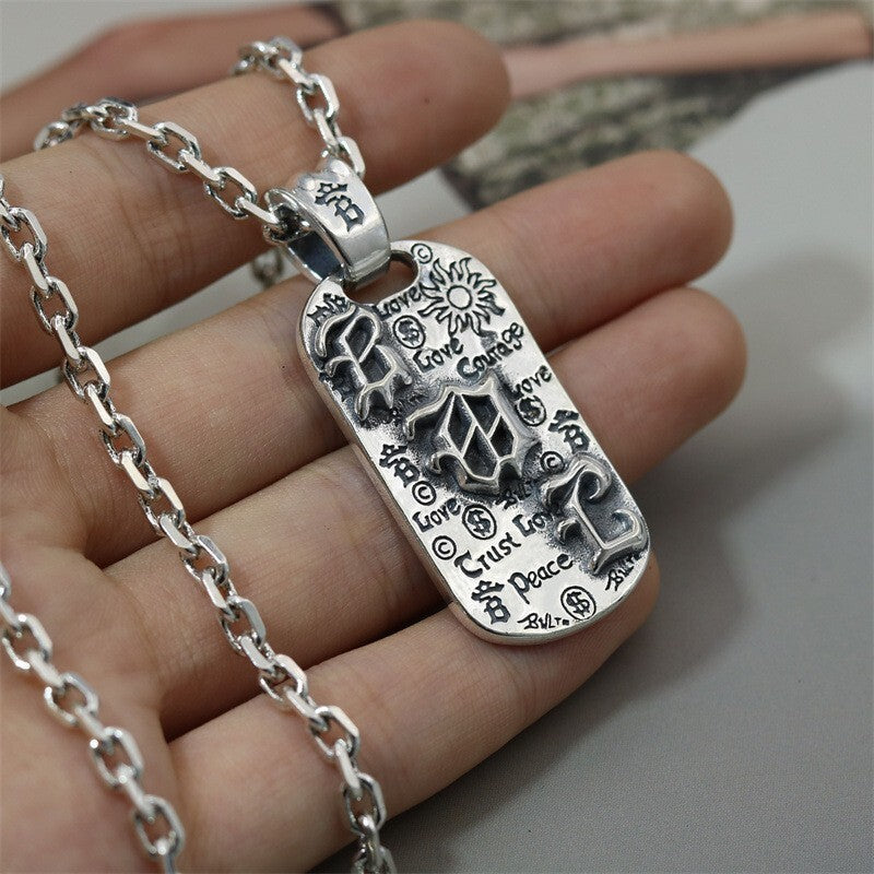 Chrome Hearts Distressed Graffiti Pendant