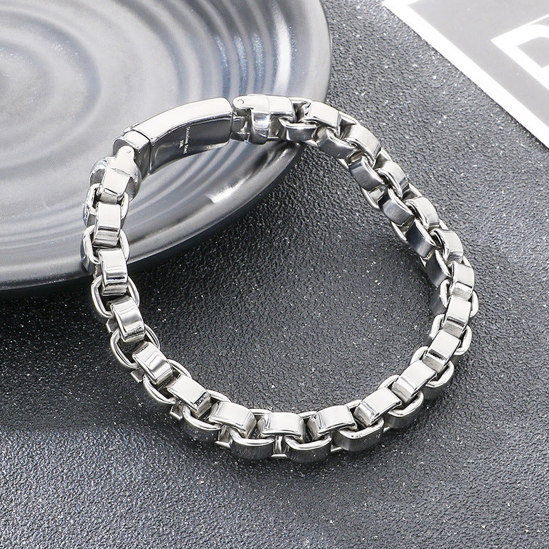 Retro simple stainless steel bracelet