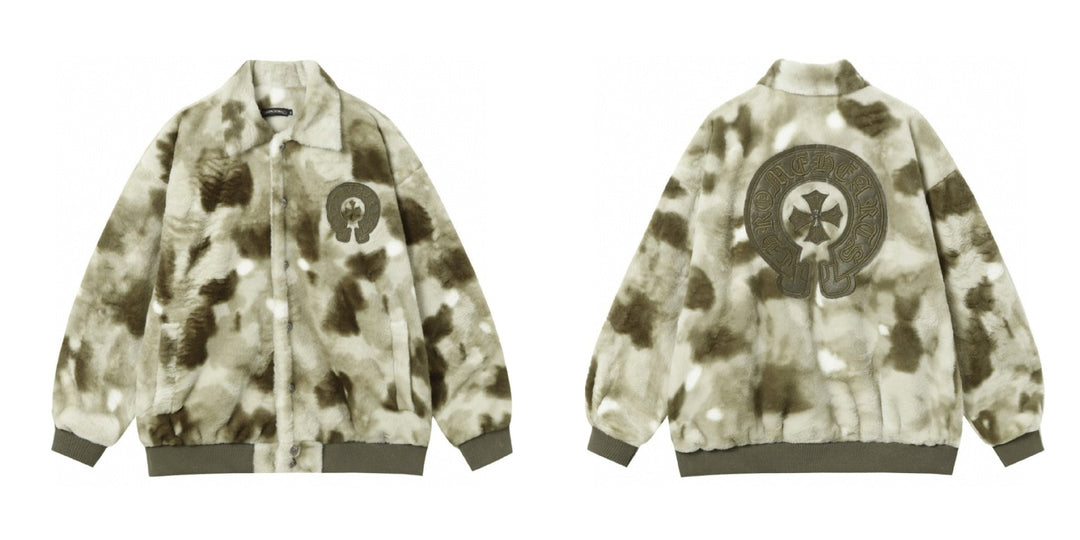 Chrome Hearts Autumn/Winter Embroidered Cross Baseball Jacket