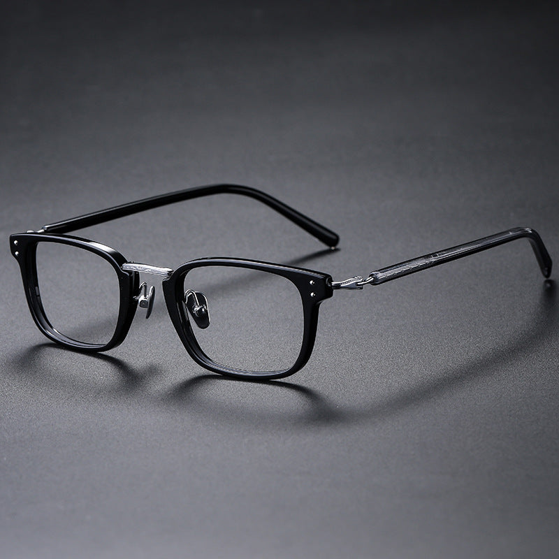 Small square retro eyeglass frames