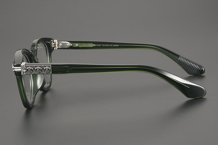 Chrome Hearts- Retro Black Frame Glasses