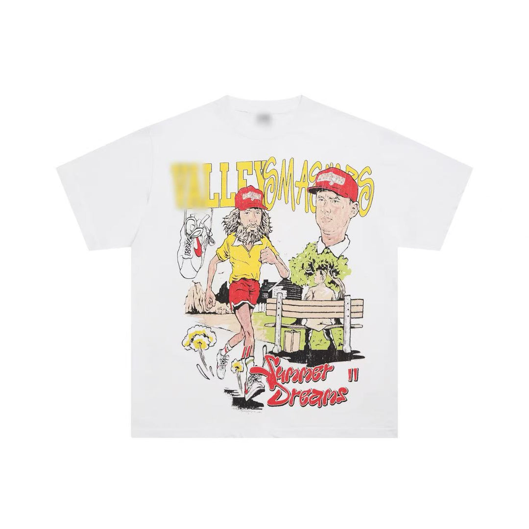 VAL Washed and Distressed Streetwear T-Shirt