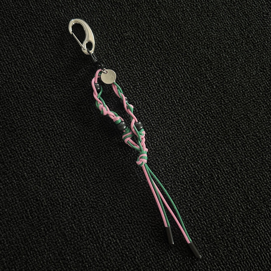 Handmade Colorful Braided Rope Bag Charms