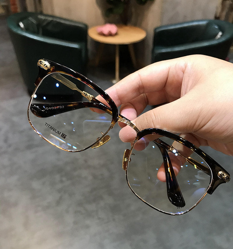 Chrome Hearts Browline Frames with Intricate Engraving