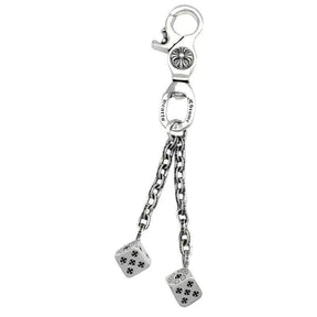 chrome hearts dice cross keychain bag chain gift