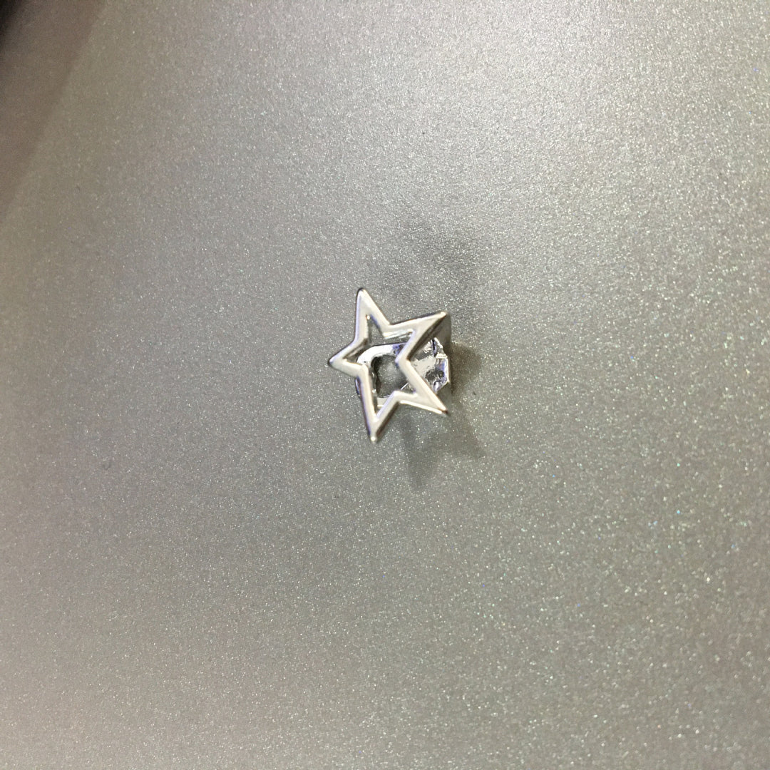 Hip-hop niche design hollow five-pointed star braces