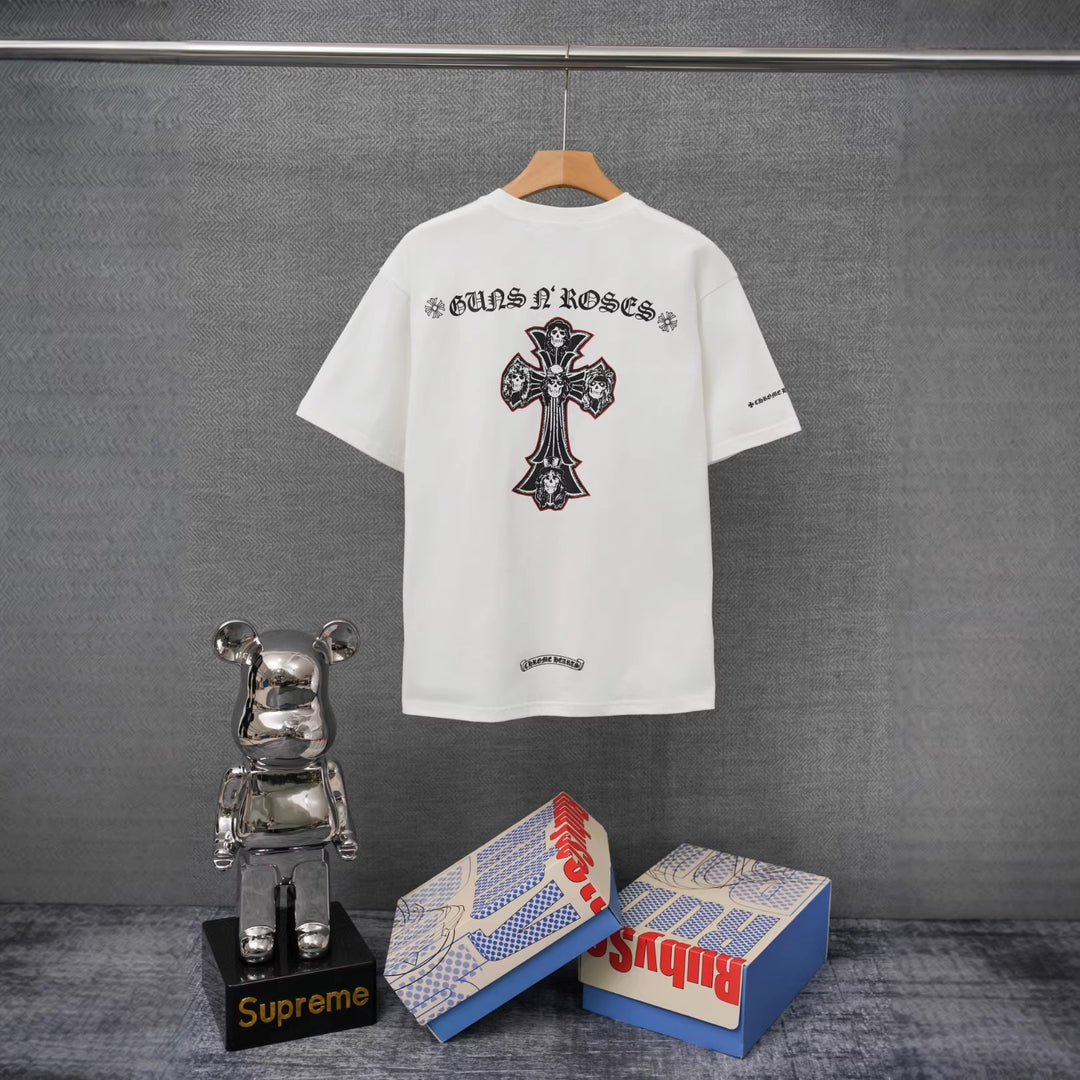 Chrome Hearts Summer Short-Sleeve Printed T-Shirt