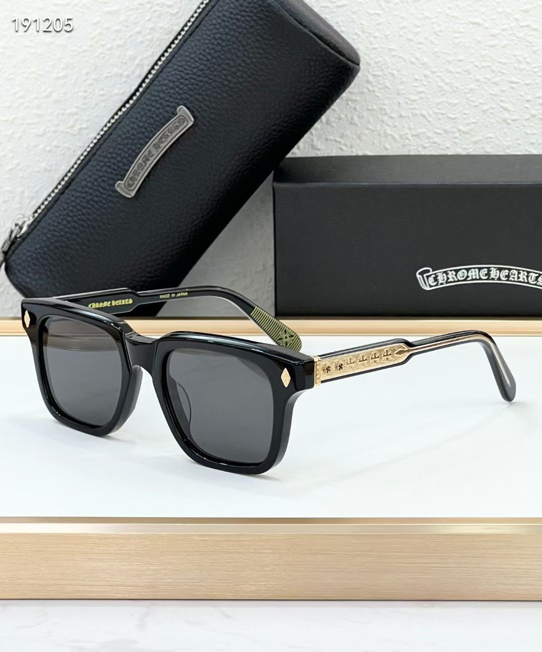 Chrome Hearts AMB Square-Frame Sunglasses