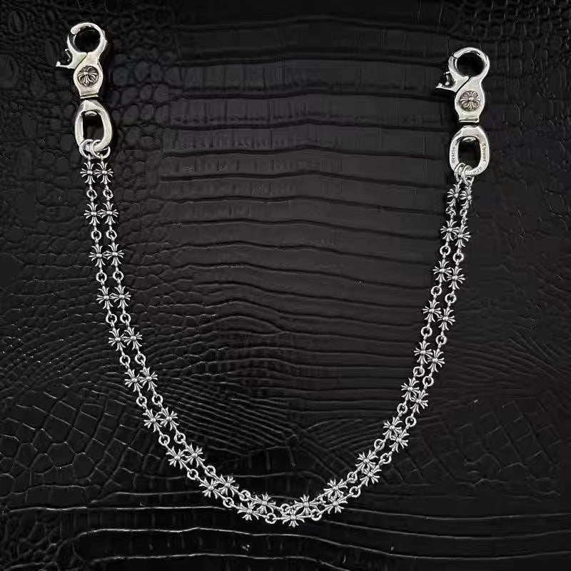 chrome hearts chain waist trouser chain bag chain Key chain chrome hearts dagger