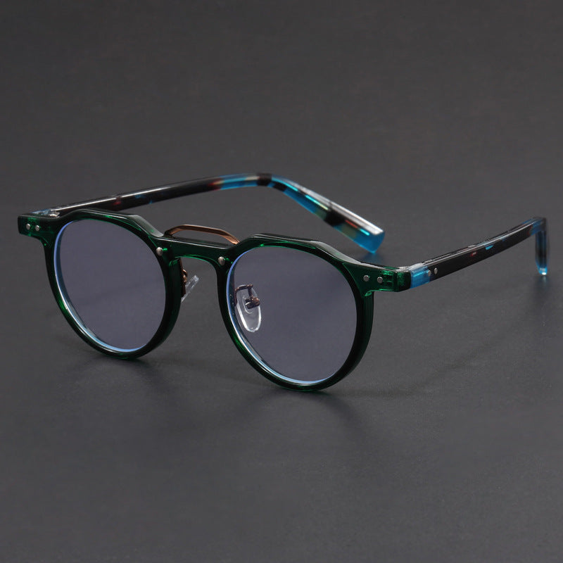 Hexagonal-rimmed aviator style sunglasses.