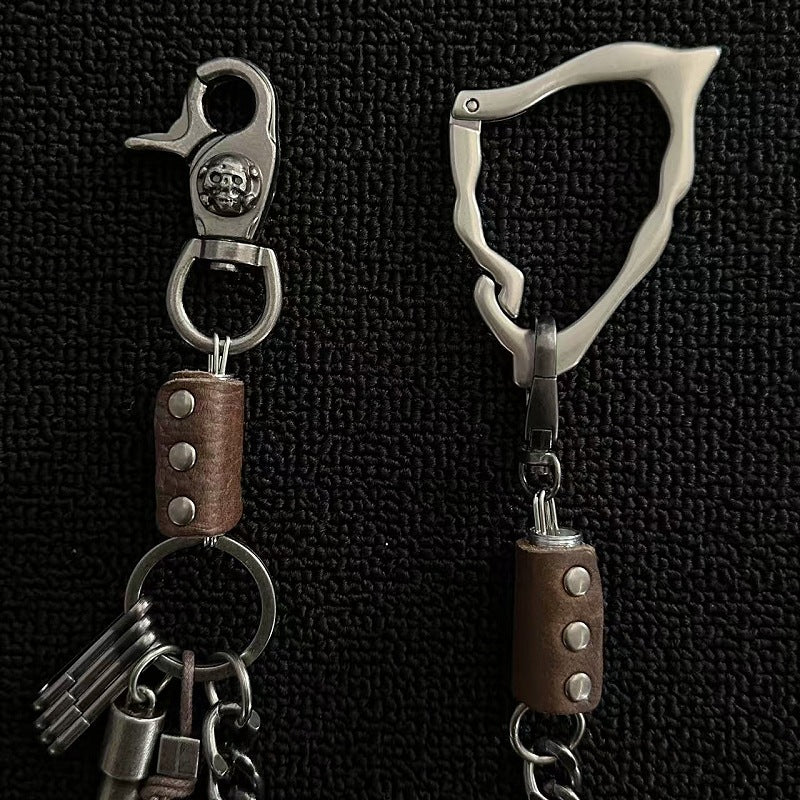 Hip-Hop Street Style Distressed Pants Chain