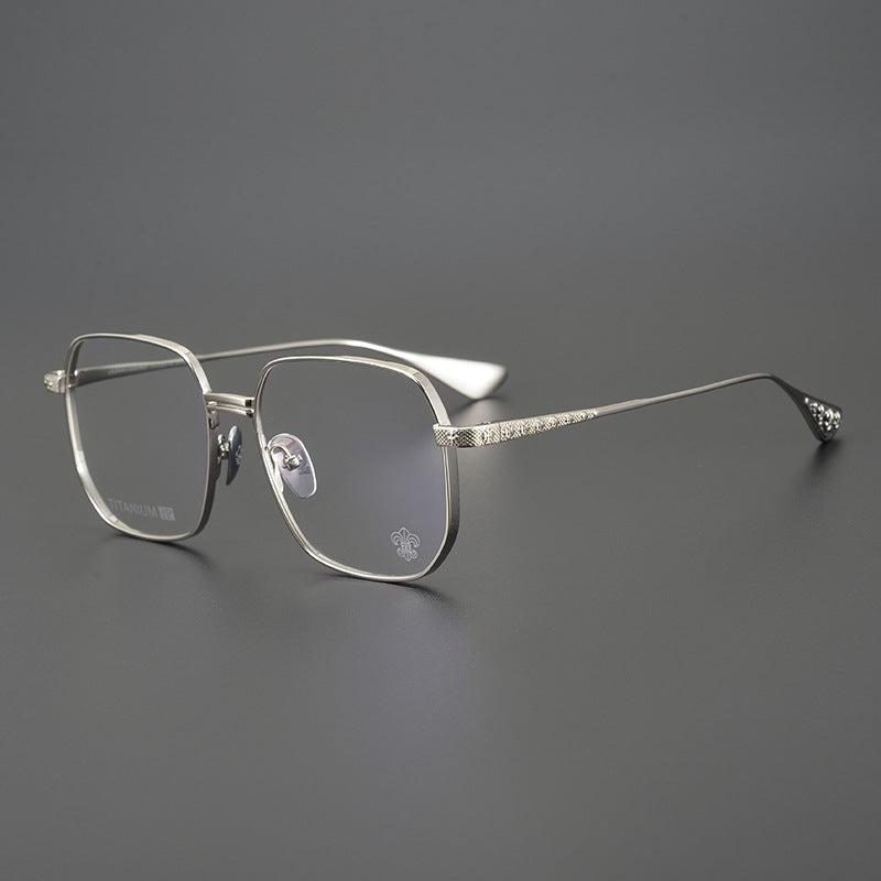 Chrome Hearts pure titanium glasses with cross carved frames