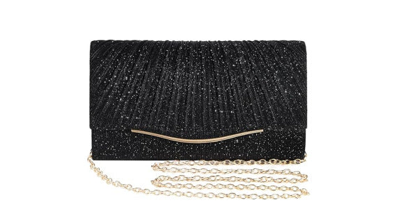 Rhinestone-encrusted dress bags/makeup bags