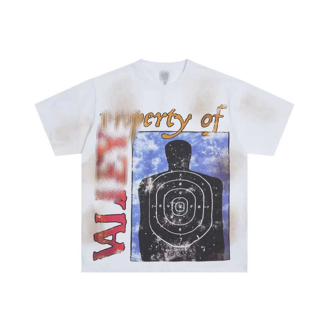 VAL Washed and Distressed Streetwear T-Shirt