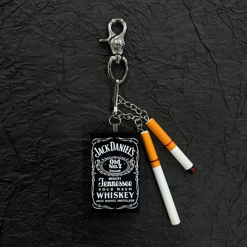 Portable Ashtray Waist Accessory, Cigarette Keychain Bag Charm
