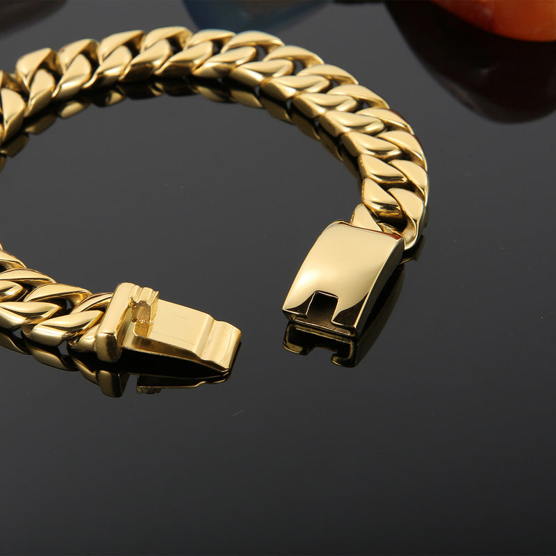 Minimalist titanium steel bracelet