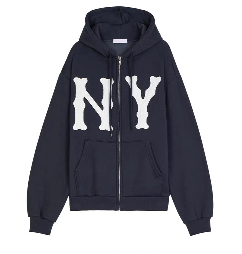 Gothic Rock Skull Bones Hoodie