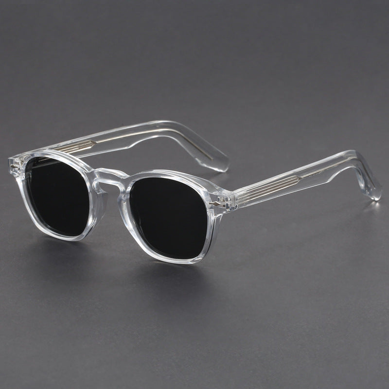 Propionic acid insert round frame sunglasses