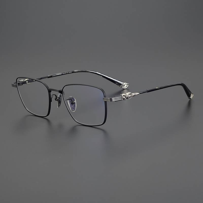 Chrome Hearts-Inspired Retro Dagger Business Eyewear Pure Titanium Frames