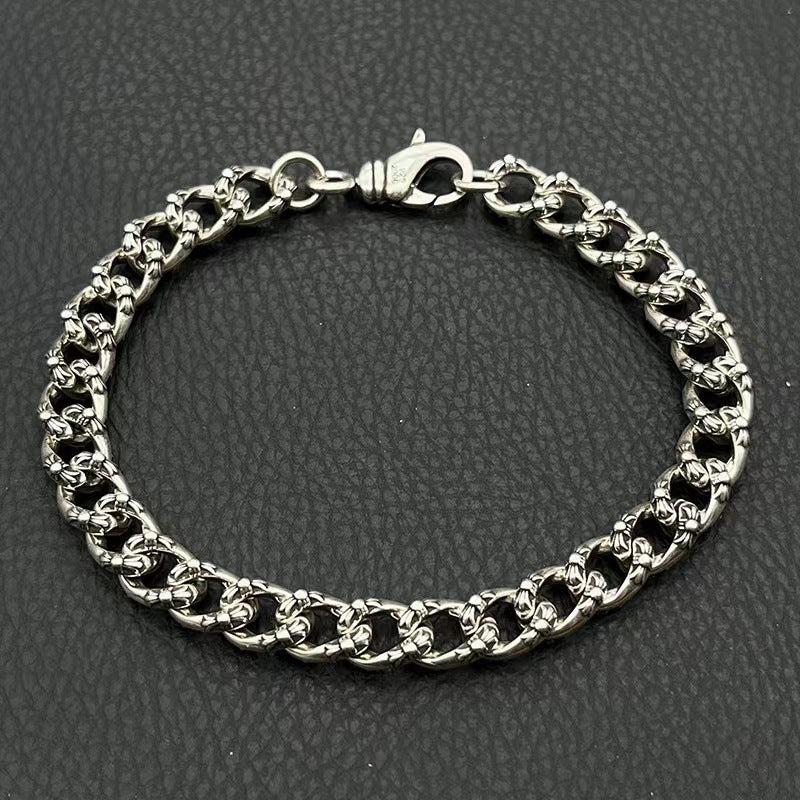 Chrome Hearts Cross Flower Bracelet