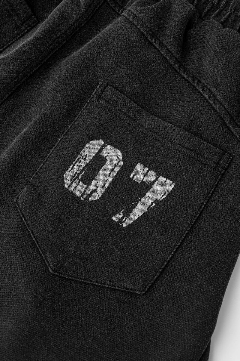 Hand-Painted Gradient Embroidered Sweatpants