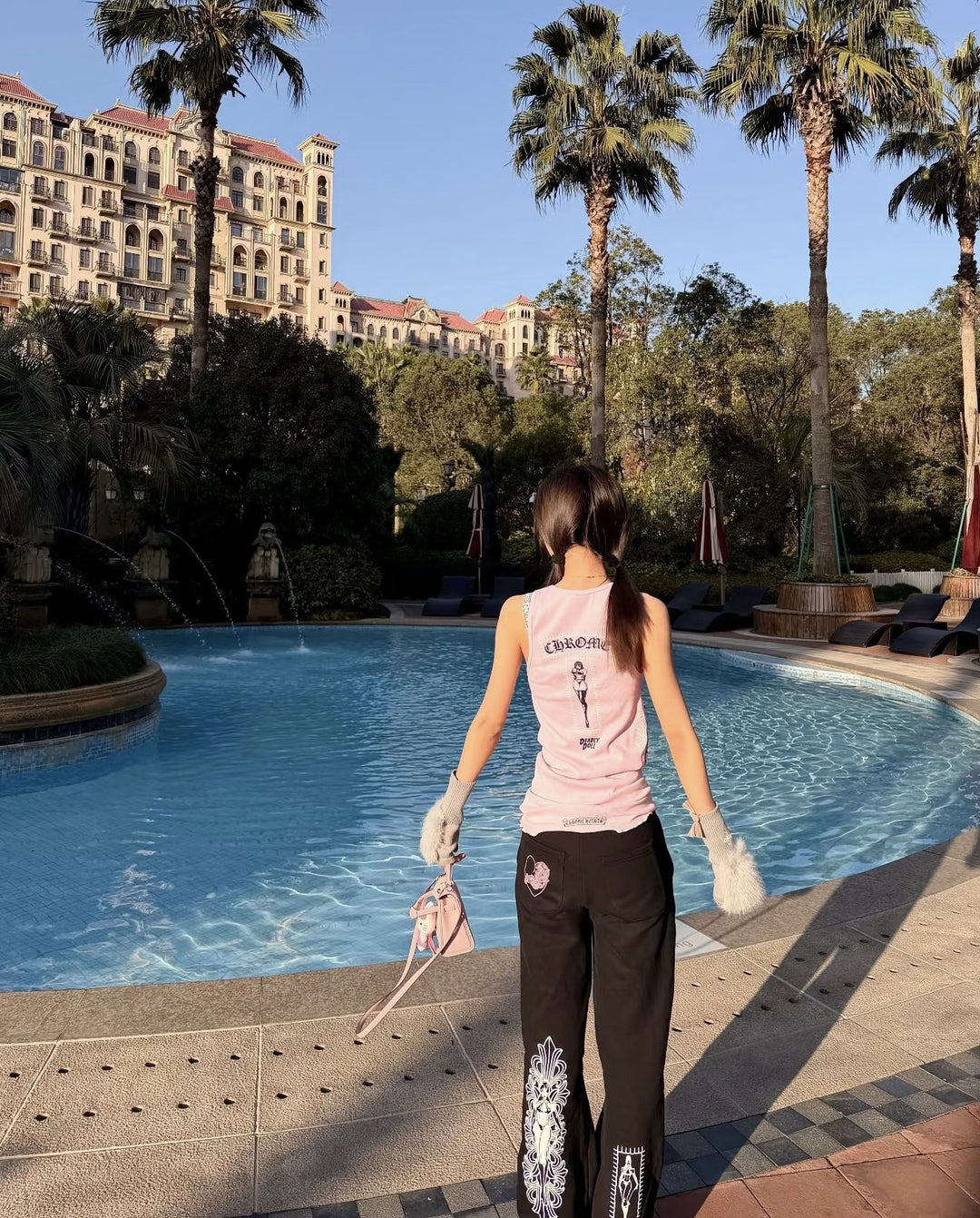 Chrome Hearts Manga Girl Print Vest Dress