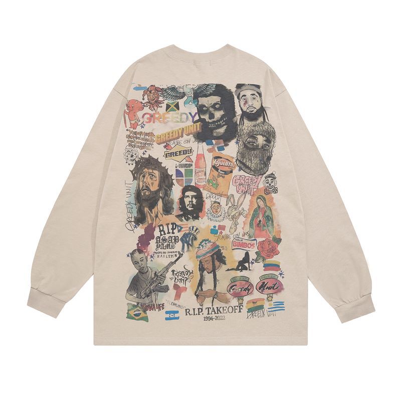 Vintage West Coast Pullover Long-Sleeve Top