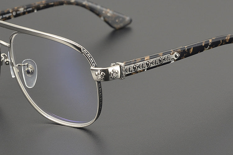 Chrome Hearts Hand-Engraved Aviator Glasses