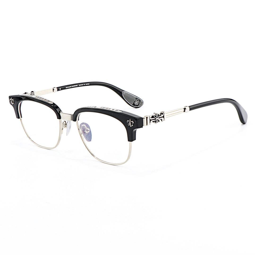 Chrome Hearts Chic Understated Luxury Style Half-Rim Glasses
