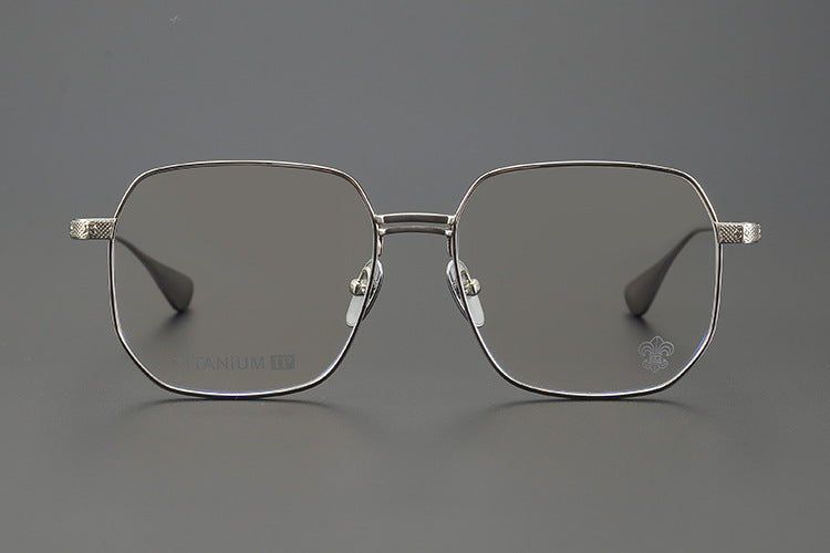 Chrome Hearts pure titanium glasses with cross carved frames