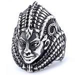 Nordic Stainless Steel Skull Ring Gothic Dark Aesthetic