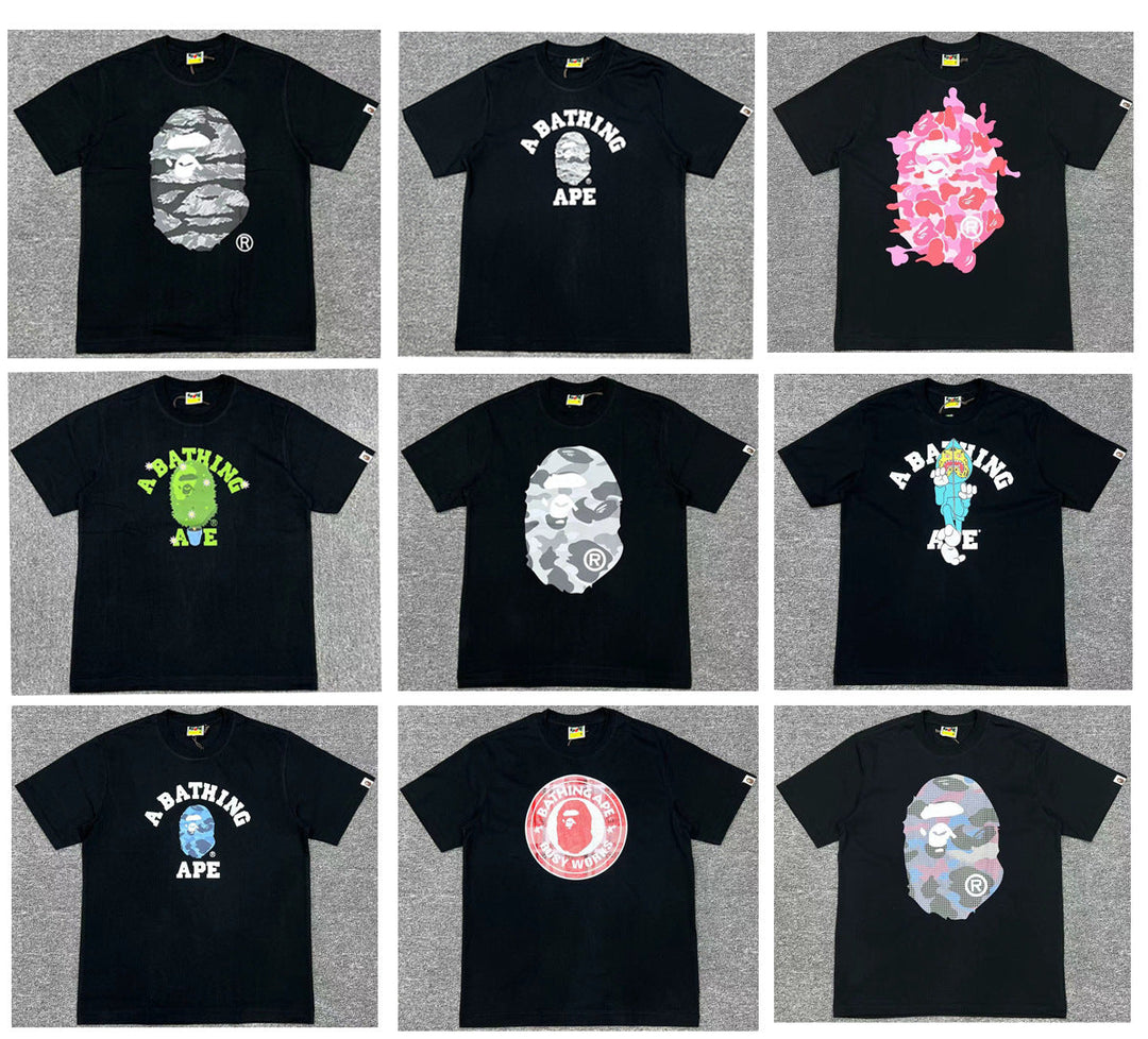 BAPE cartoon Ape print short-sleeved T-shirt
